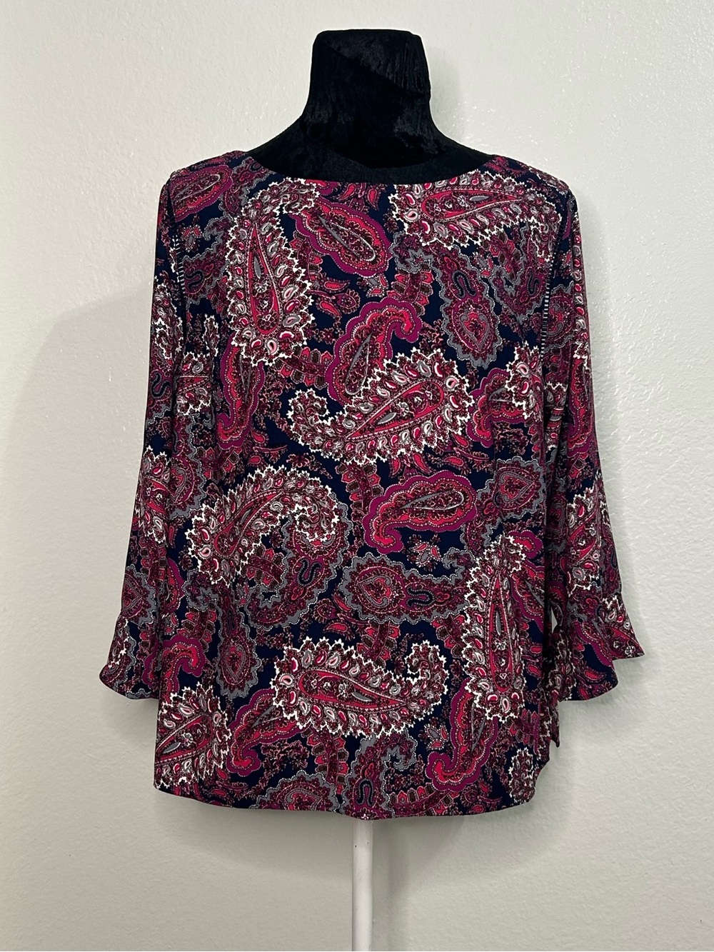 Talbots Paisley Blouse XL Petite